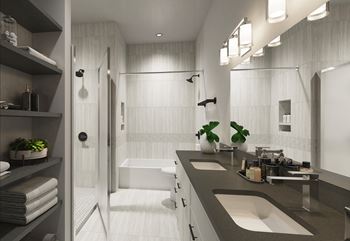 Designer tiled showers & tubs
